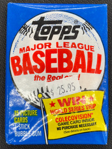 1983 Topps Baseball Wax Pack