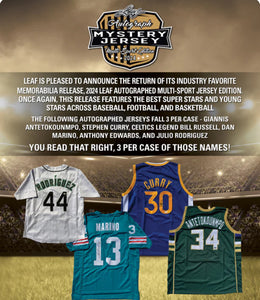 2024 Leaf Autograph Mystery Jersey Multi Sport Edition