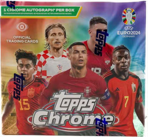 2023-24 Topps UEFA Euro Chrome Soccer Hobby Box