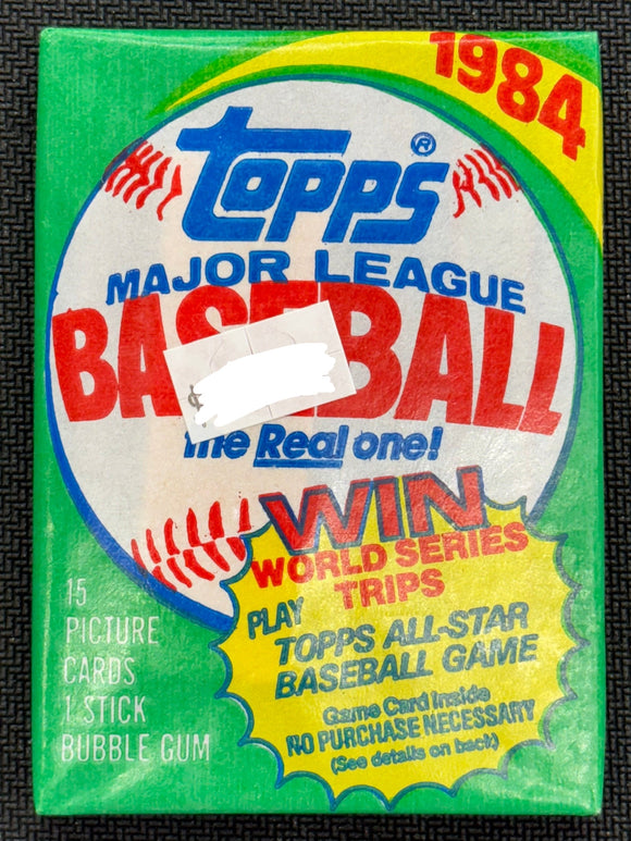 1984 Topps Baseball Wax Pack