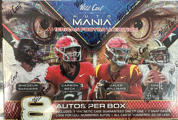 2024 Wild Card Auto Mania American Football Hobby Box