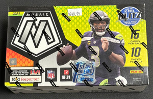 2021 Panini Mosaic Football Hobby Box - 1st Off The Line FOTL