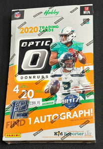 2020 Panini Donruss Optic Football Hobby Box - 1st Off The Line FOTL