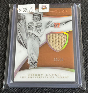 2015 Immaculate Bobby Layne Relic /99