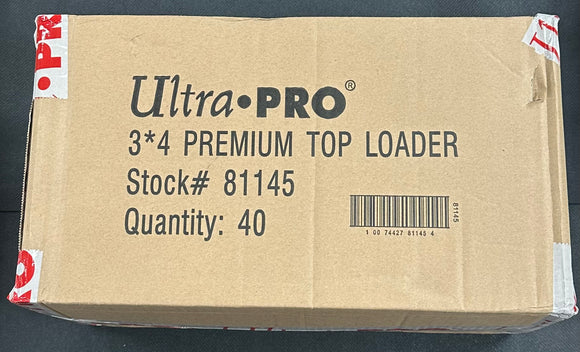 Ultra Pro 3x4 Premium Topload Card Holder - 40 Pack Case