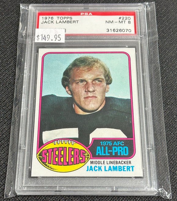 1976 Topps PSA 8 Jack Lambert #220