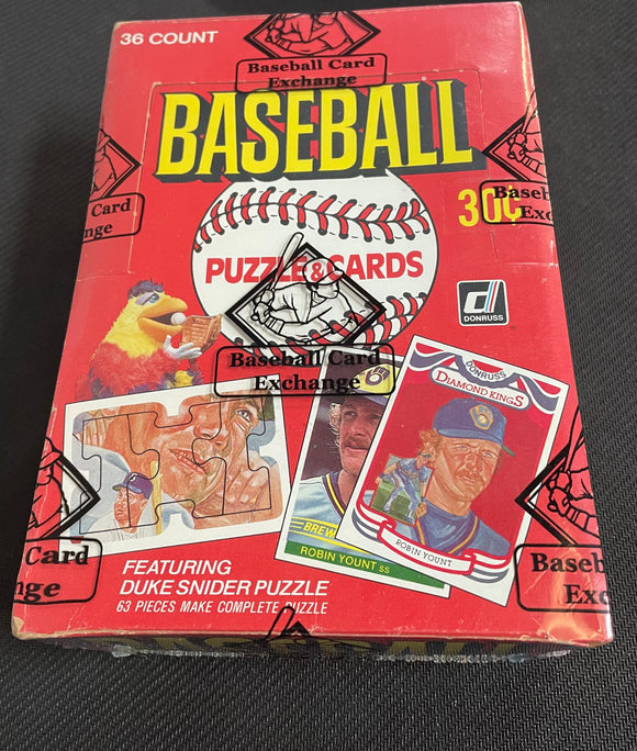 1984 Donruss Baseball BBCE Certified Wax Box