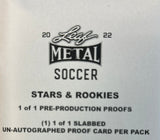 2022 Leaf Metal Soccer Stars & Rookies 1/1 Pre Production Proofs Pack