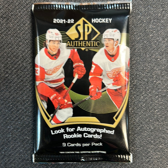 2021-22 Upper Deck SP Authentic Hockey Hobby PACK
