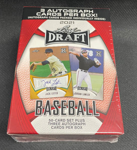 2021 Leaf Draft Baseball Hobby Blaster Box