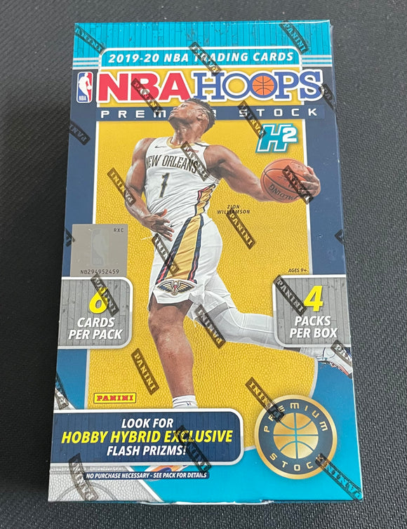 2019/20 Panini NBA Hoops Premium Stock Basketball Hobby Hybrid Box
